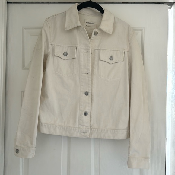 Helmut Lang Ivory Denim Jacket - size M - Picture 1 of 3